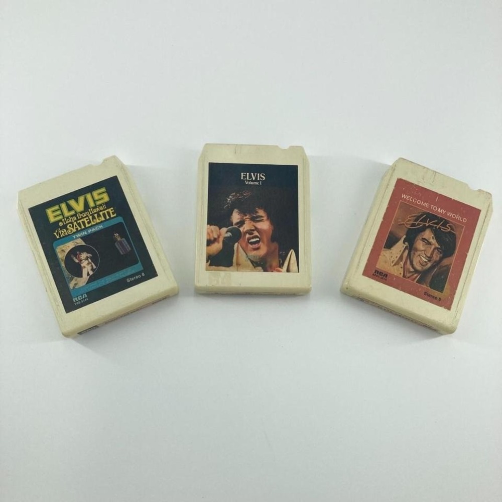 Elvis‎ Presley 3 Piece Set 8 Track Vintage